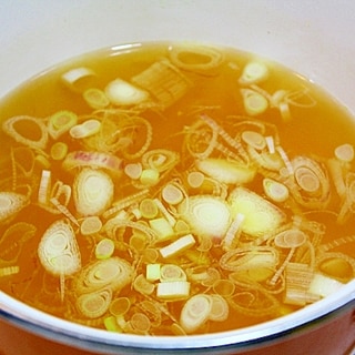 葱のコンソメスープ